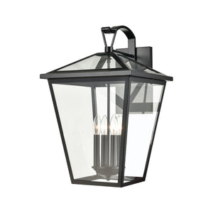 ELK Home - 45473/4 - Four Light Outdoor Wall Sconce - Main Street - Black