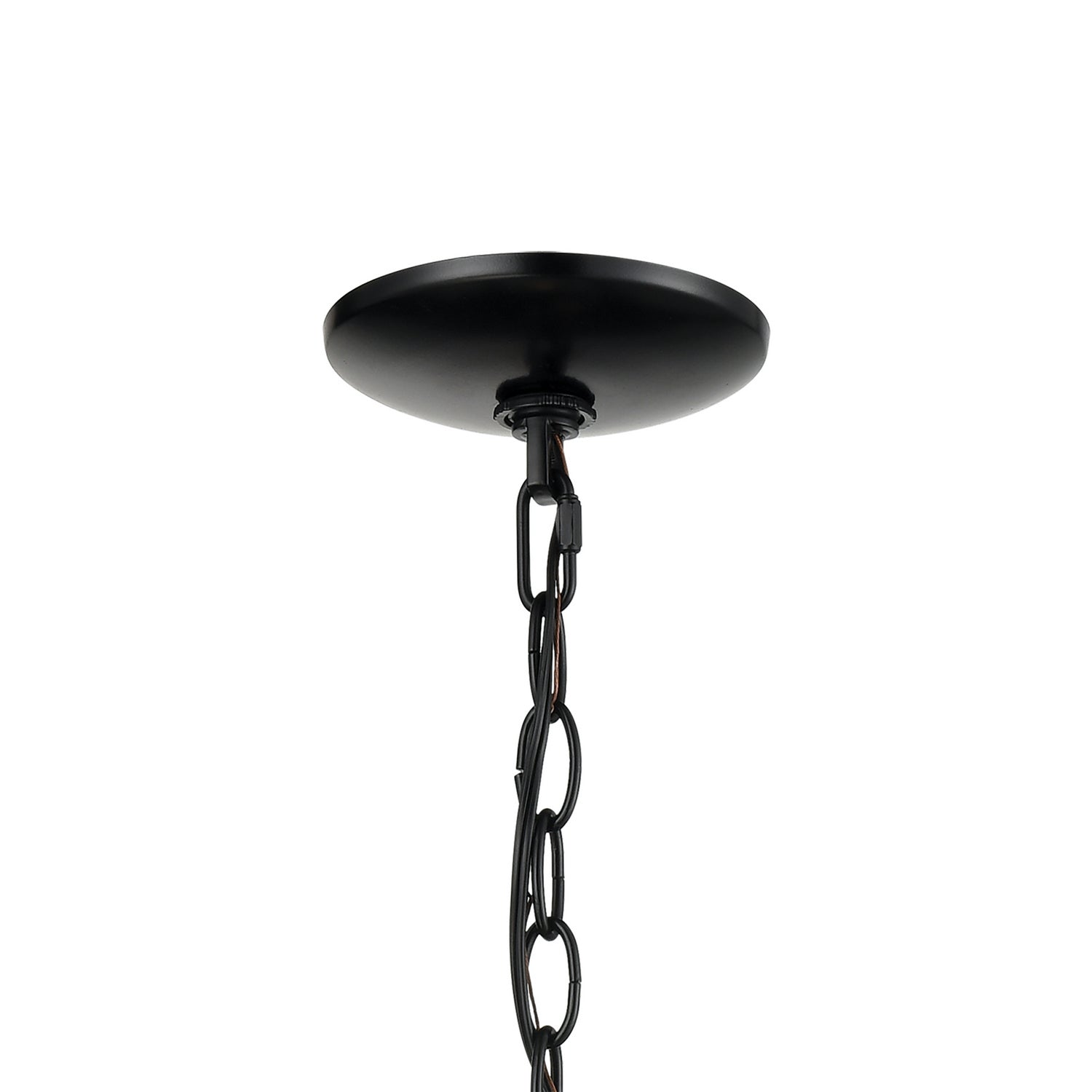 ELK Home - 45474/4 - Four Light Outdoor Pendant - Main Street - Black