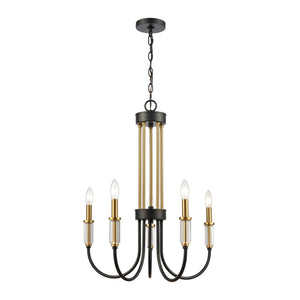 ELK Home - 46345/5 - Five Light Chandelier - Glendon - Matte Black