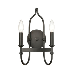 ELK Home - 46381/2 - Two Light Wall Sconce - Wickshire - Matte Black