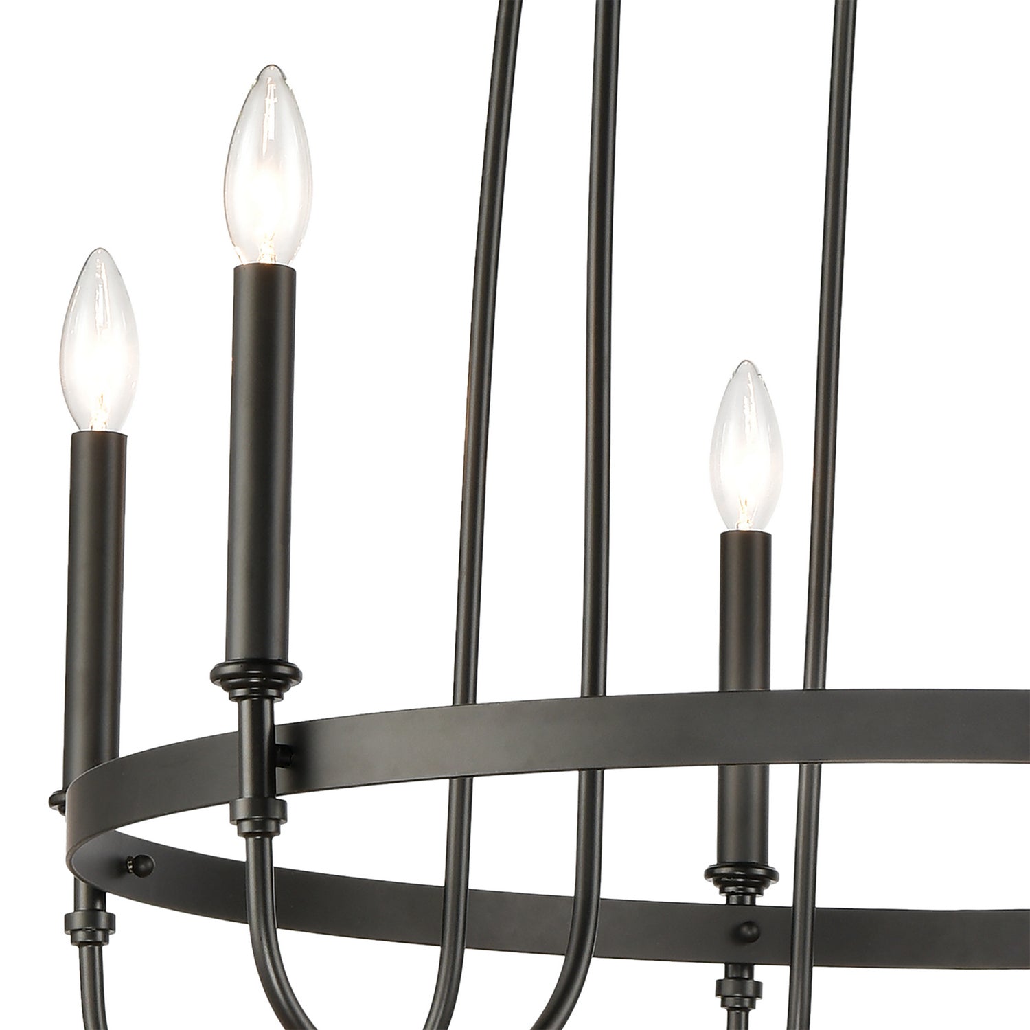 ELK Home - 46383/6 - Six Light Chandelier - Wickshire - Matte Black