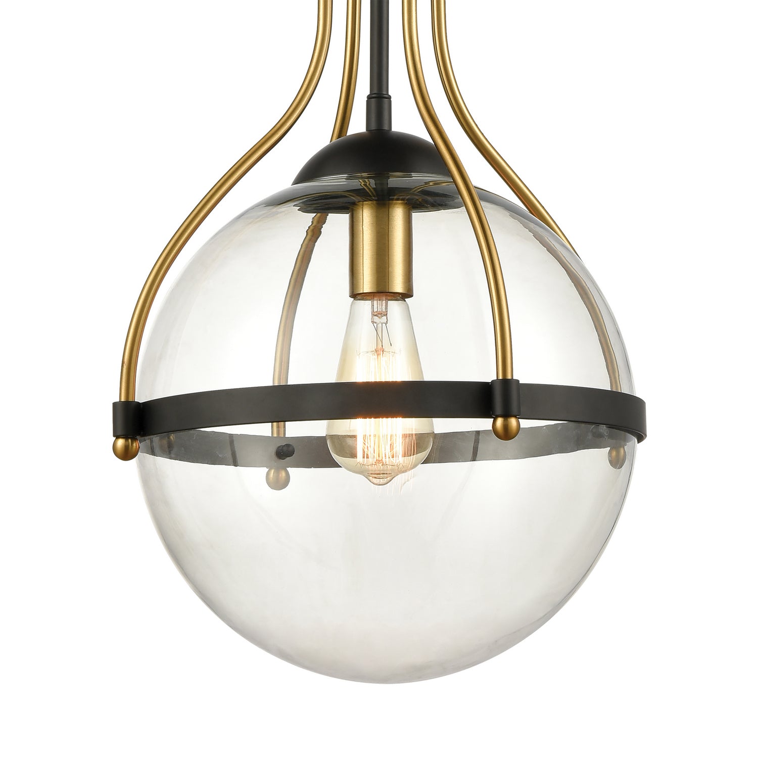 ELK Home - 46414/1 - One Light Pendant - Vispon - Matte Black