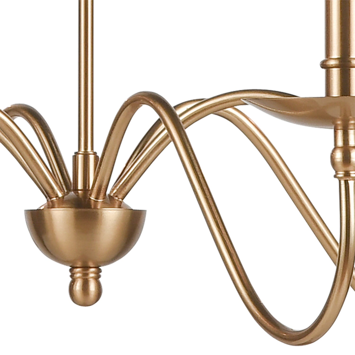 ELK Home - 46798/6 - Six Light Chandelier - Wellsley - Burnished Brass