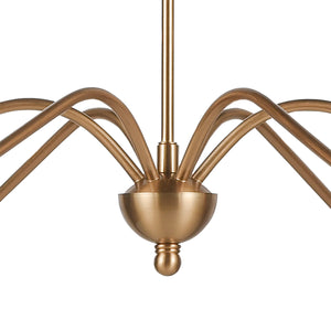 ELK Home - 46799/6 - Six Light Linear Chandelier - Wellsley - Burnished Brass