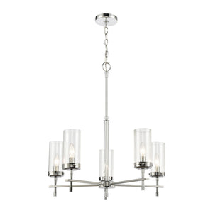 ELK Home - 47306/5 - Five Light Chandelier - Melinda - Polished Chrome