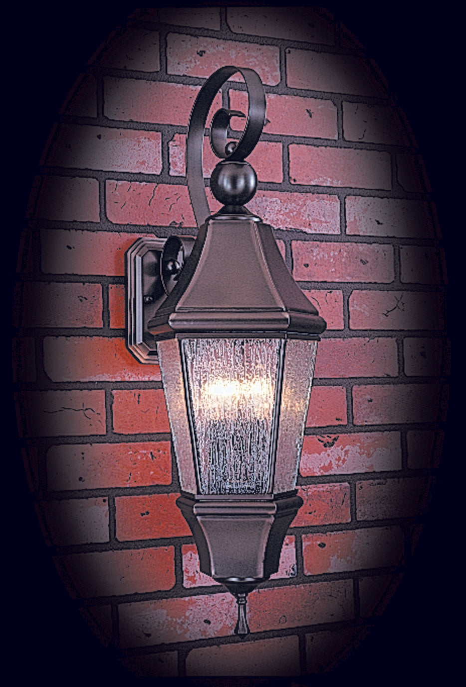 Framburg - 8742 SBR - Three Light Exterior Wall Mount - Normandy - Siena Bronze