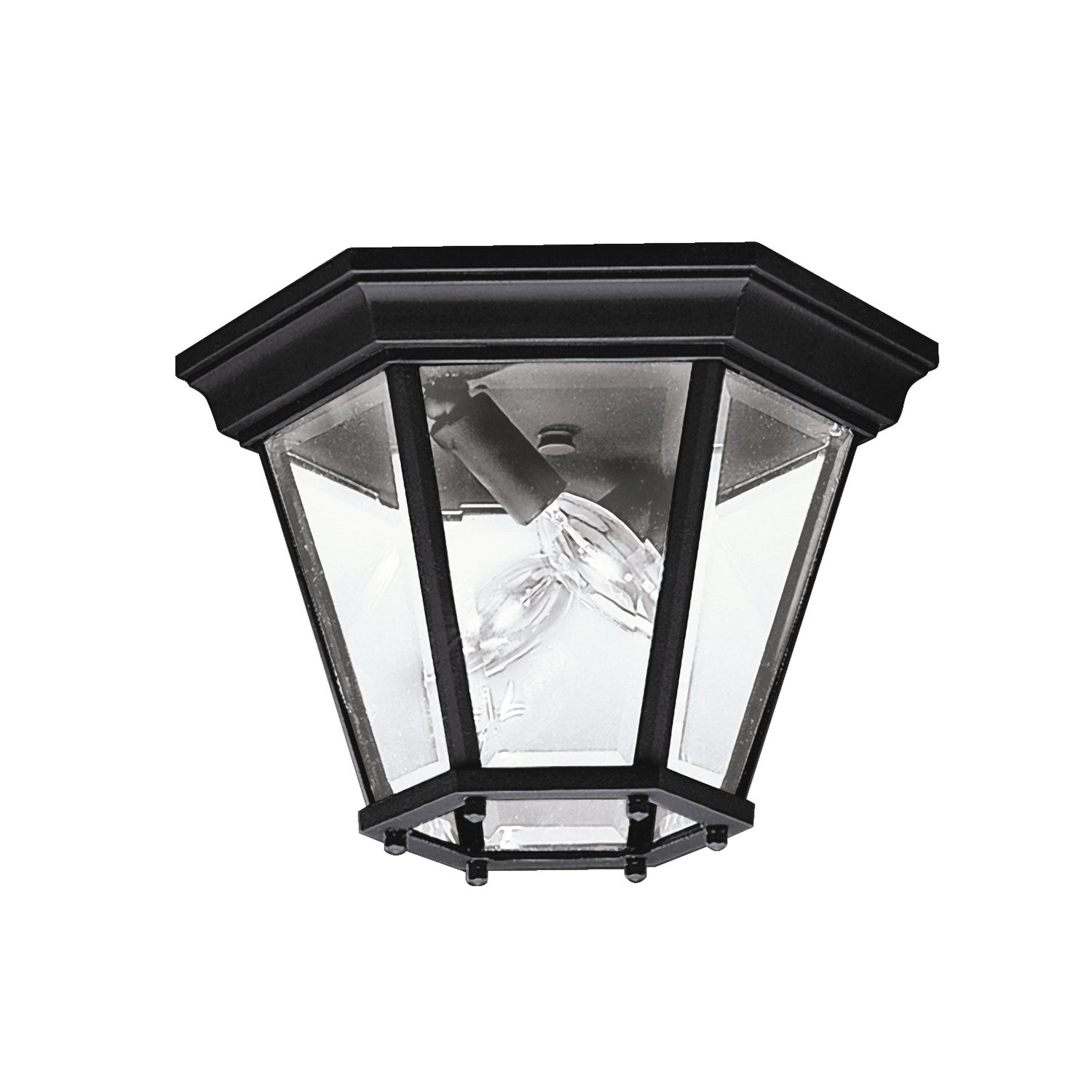 Kichler - 9850BK - Two Light Outdoor Ceiling Mount - Madison - Black