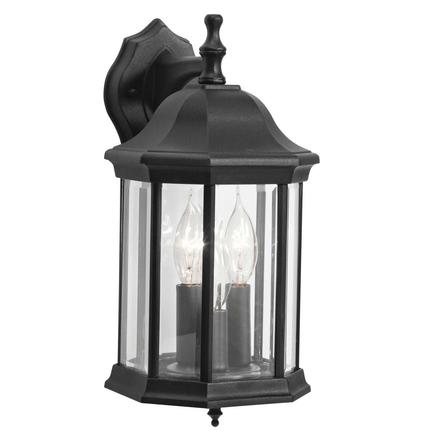 Kichler - 9777BK - Three Light Outdoor Wall Mount - Chesapeake - Black