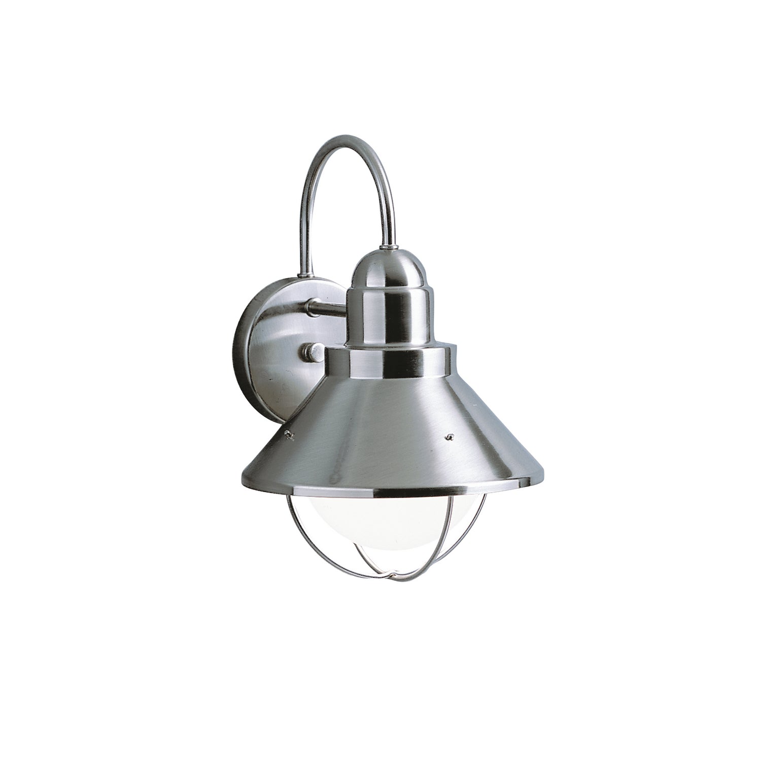 Kichler - 9023NI - One Light Outdoor Wall Mount - Seaside - Brushed Nickel