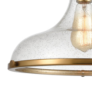 ELK Home - 57371/1 - One Light Pendant - Rutherford - Satin Brass