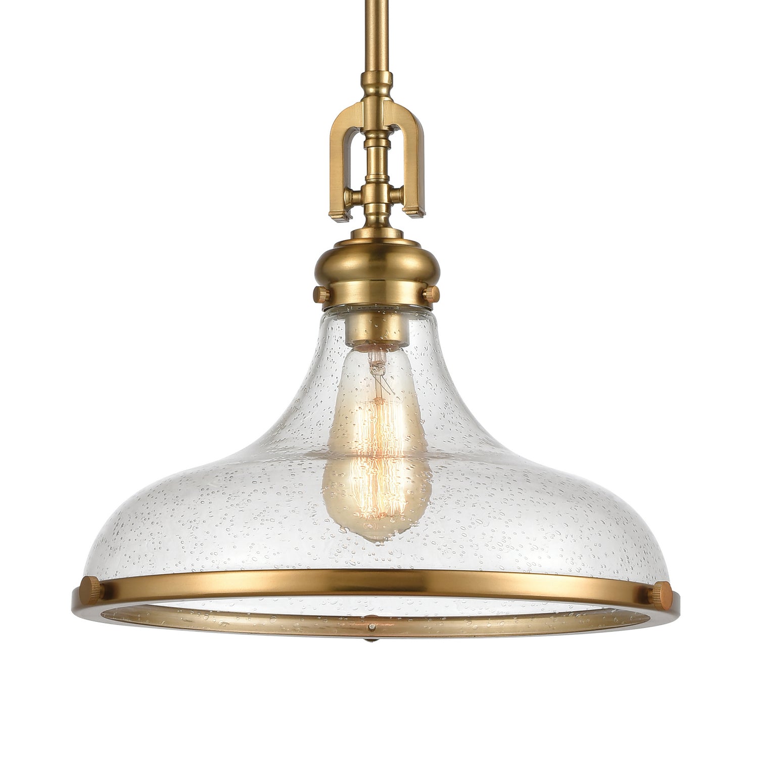 ELK Home - 57371/1 - One Light Pendant - Rutherford - Satin Brass