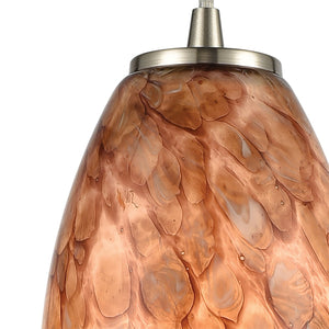 ELK Home - 60216/1 - One Light Mini Pendant - Nature's Collage - Satin Nickel