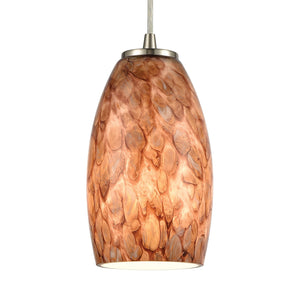 ELK Home - 60216/1 - One Light Mini Pendant - Nature's Collage - Satin Nickel