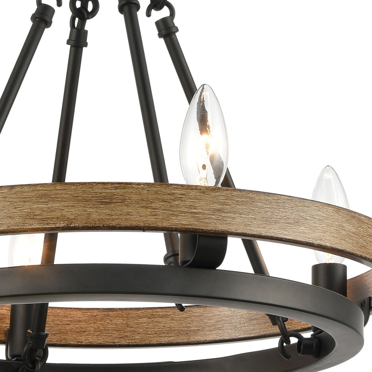 ELK Home - 75054/4 - Four Light Chandelier - Ramsey - Matte Black