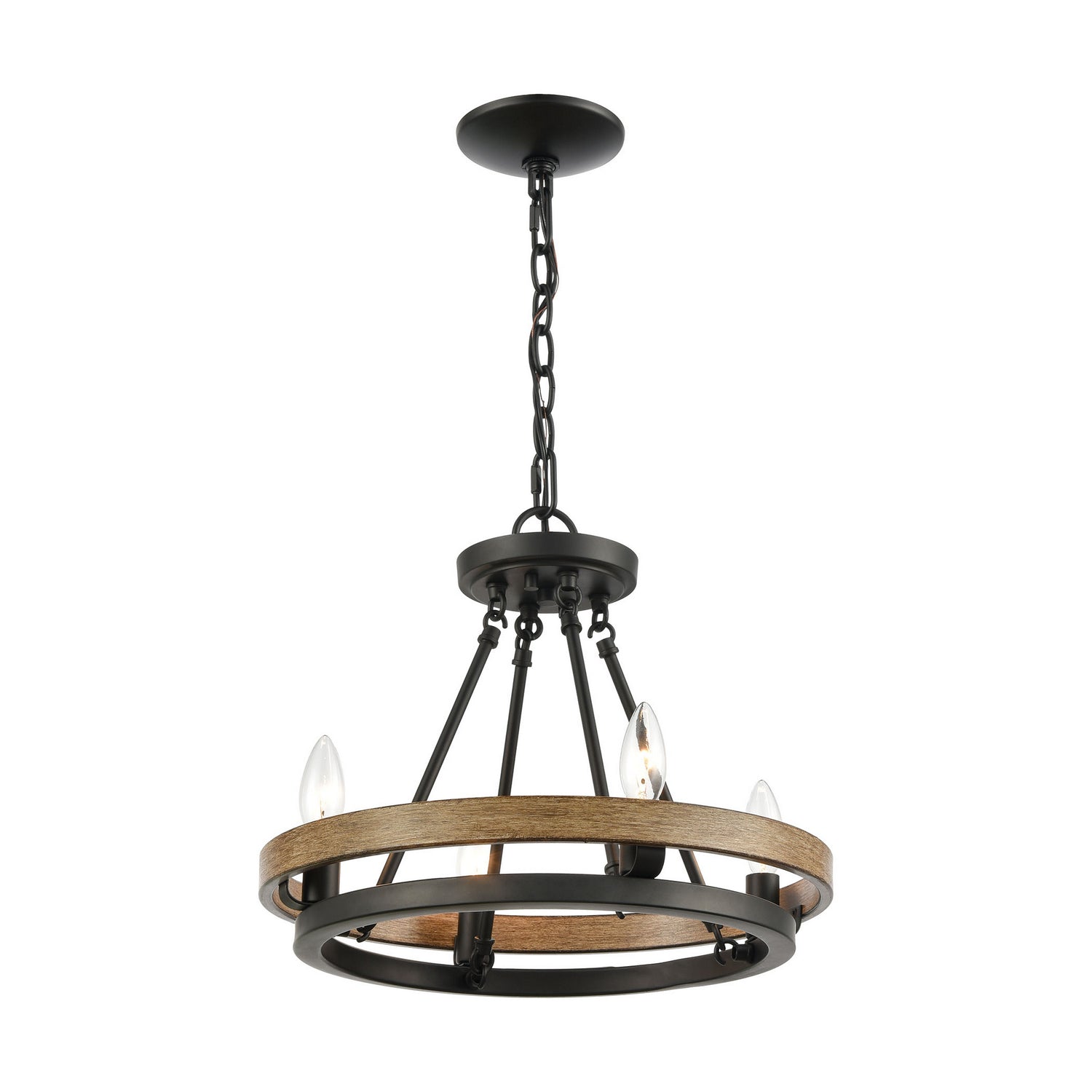 ELK Home - 75054/4 - Four Light Chandelier - Ramsey - Matte Black