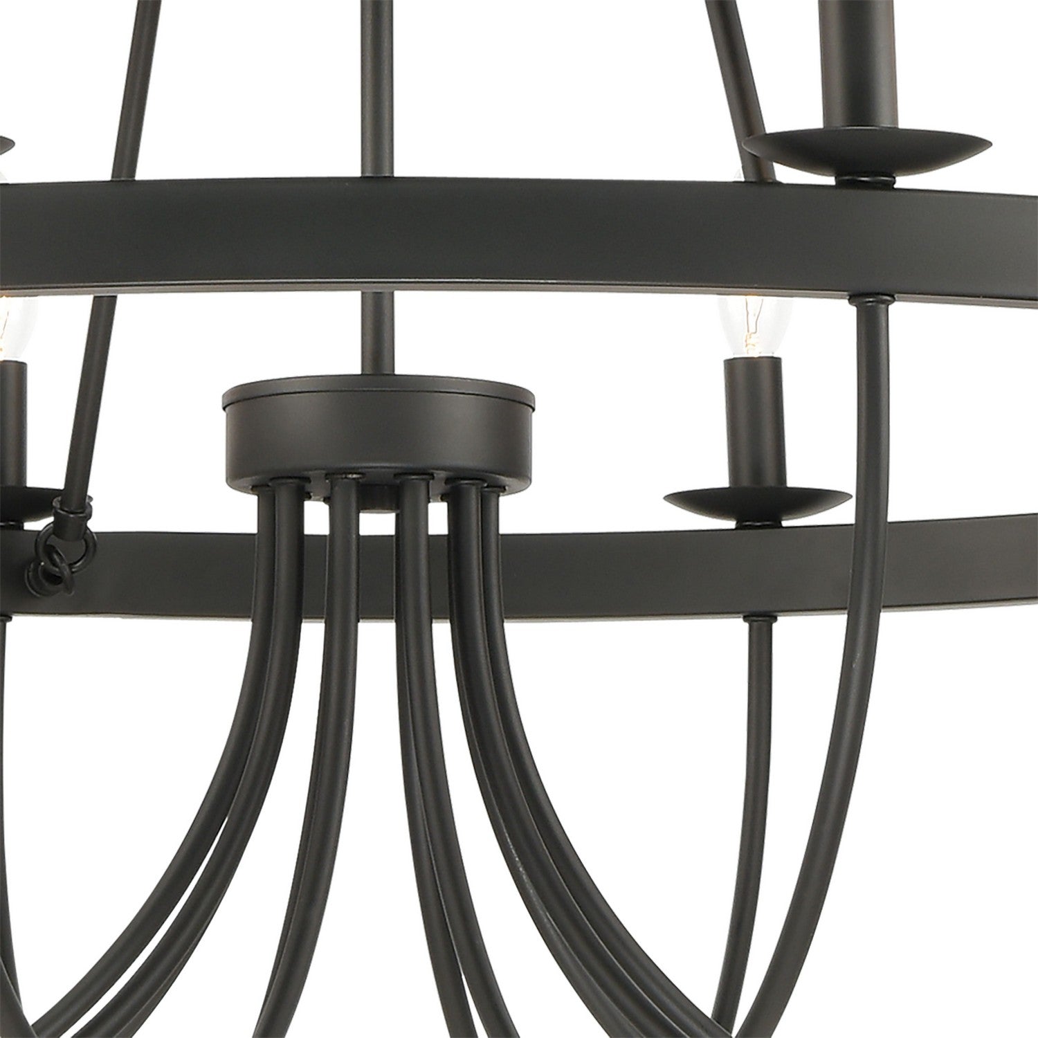 ELK Home - 75078/10 - Ten Light Chandelier - Williamson - Black