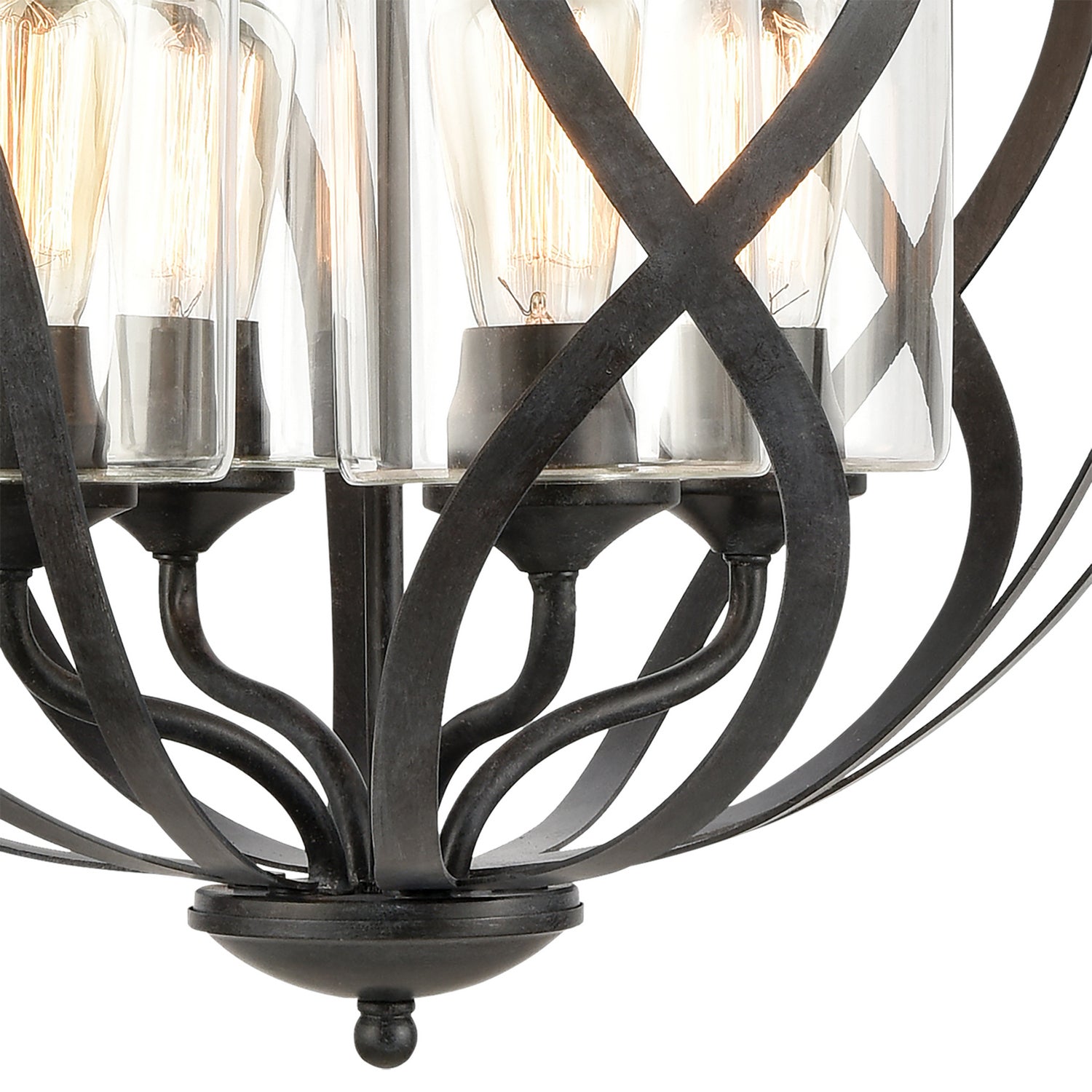 ELK Home - 75095/4 - Four Light Chandelier - Daisy - Midnight Bronze