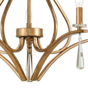 ELK Home - 75147/5 - Five Light Chandelier - Katania - Antique Gold