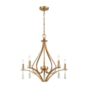 ELK Home - 75147/5 - Five Light Chandelier - Katania - Antique Gold