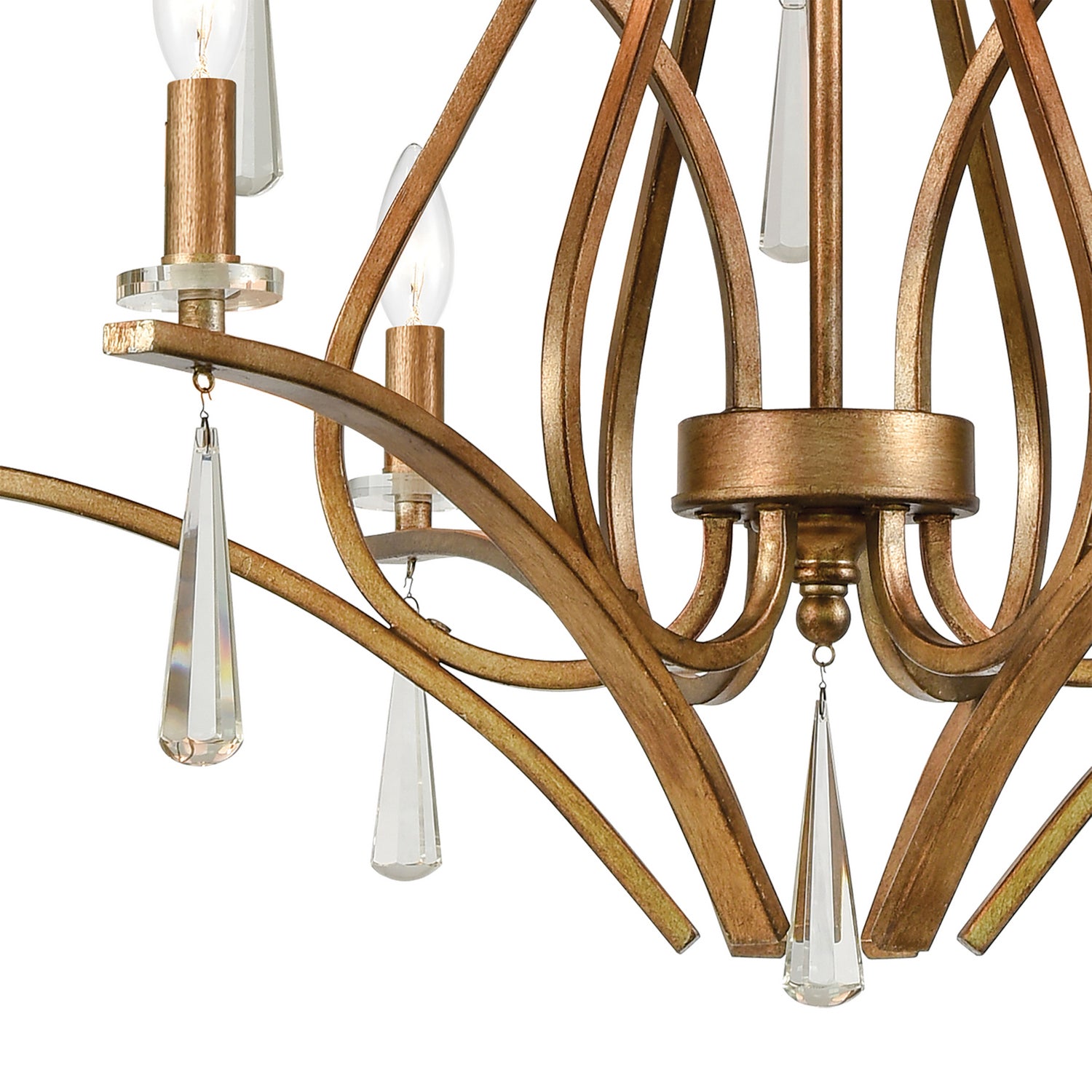 ELK Home - 75148/9 - Nine Light Chandelier - Katania - Antique Gold