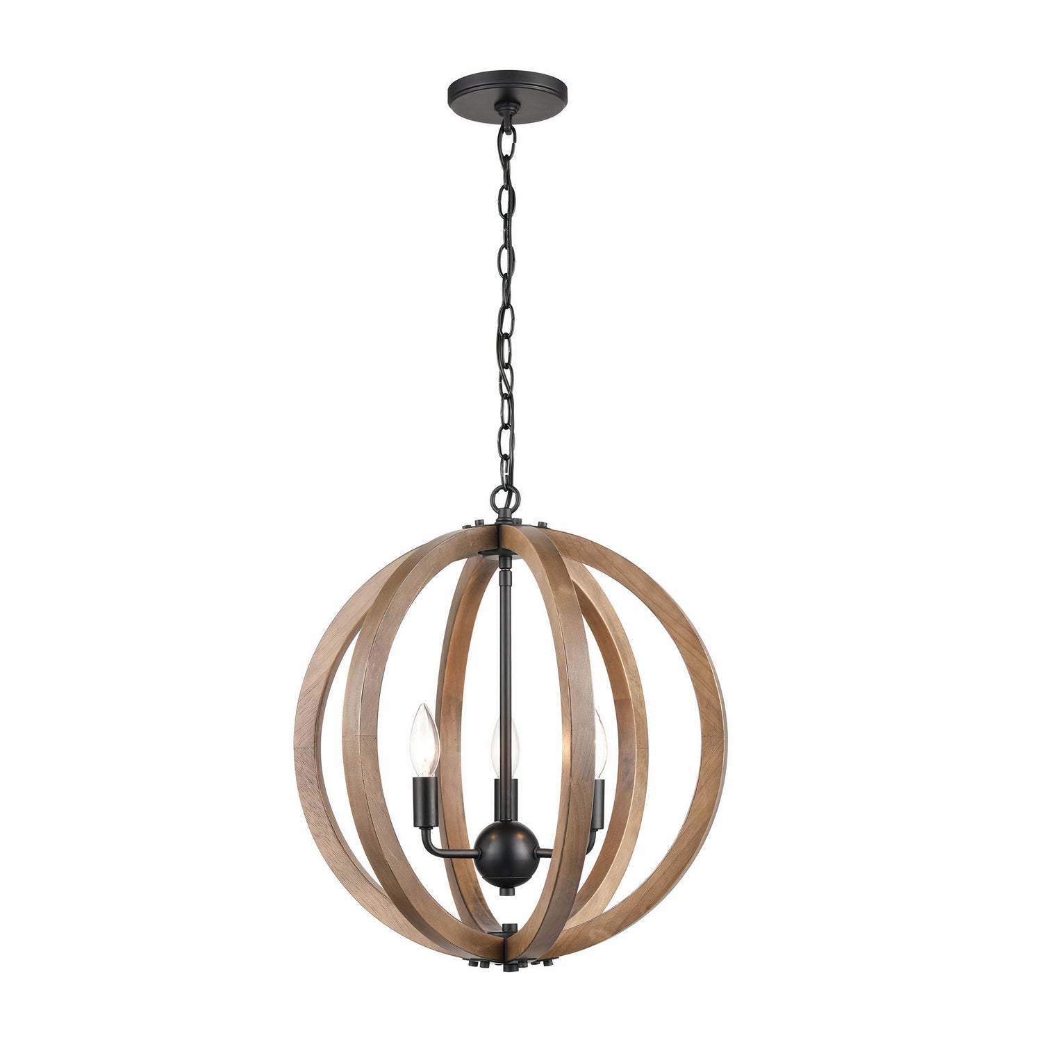 ELK Home - 81405/3 - Three Light Chandelier - Barrow - Matte Black