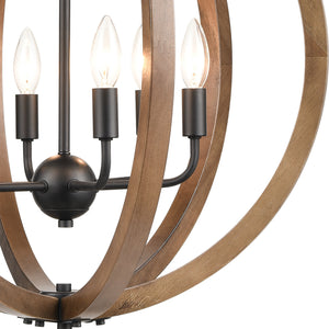 ELK Home - 81406/6 - Six Light Chandelier - Barrow - Matte Black