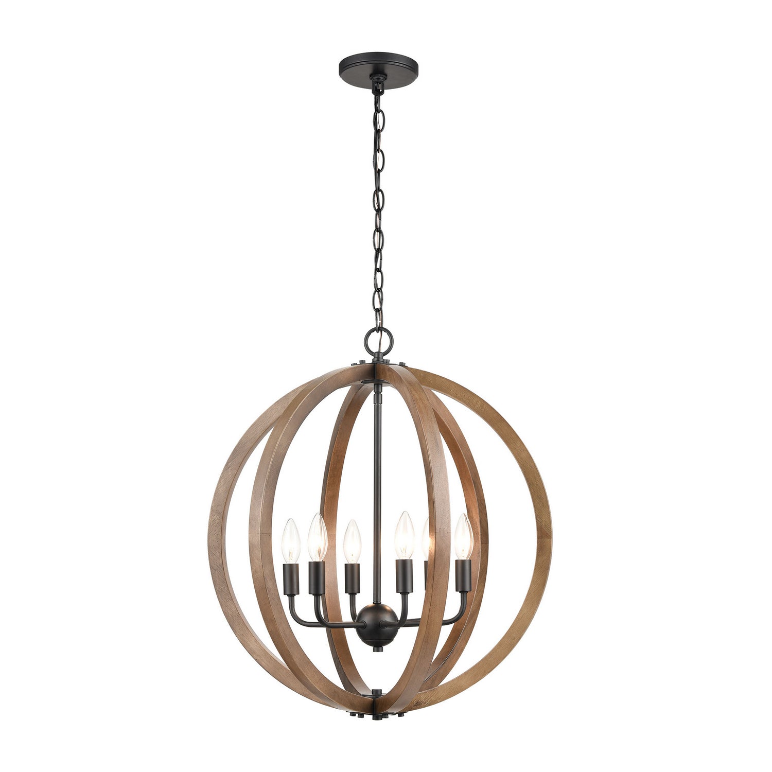 ELK Home - 81406/6 - Six Light Chandelier - Barrow - Matte Black