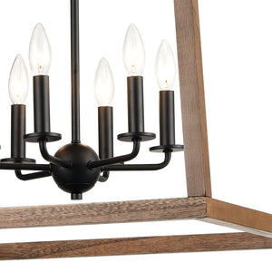 ELK Home - 81416/6 - Six Light Chandelier - Barrow - Matte Black