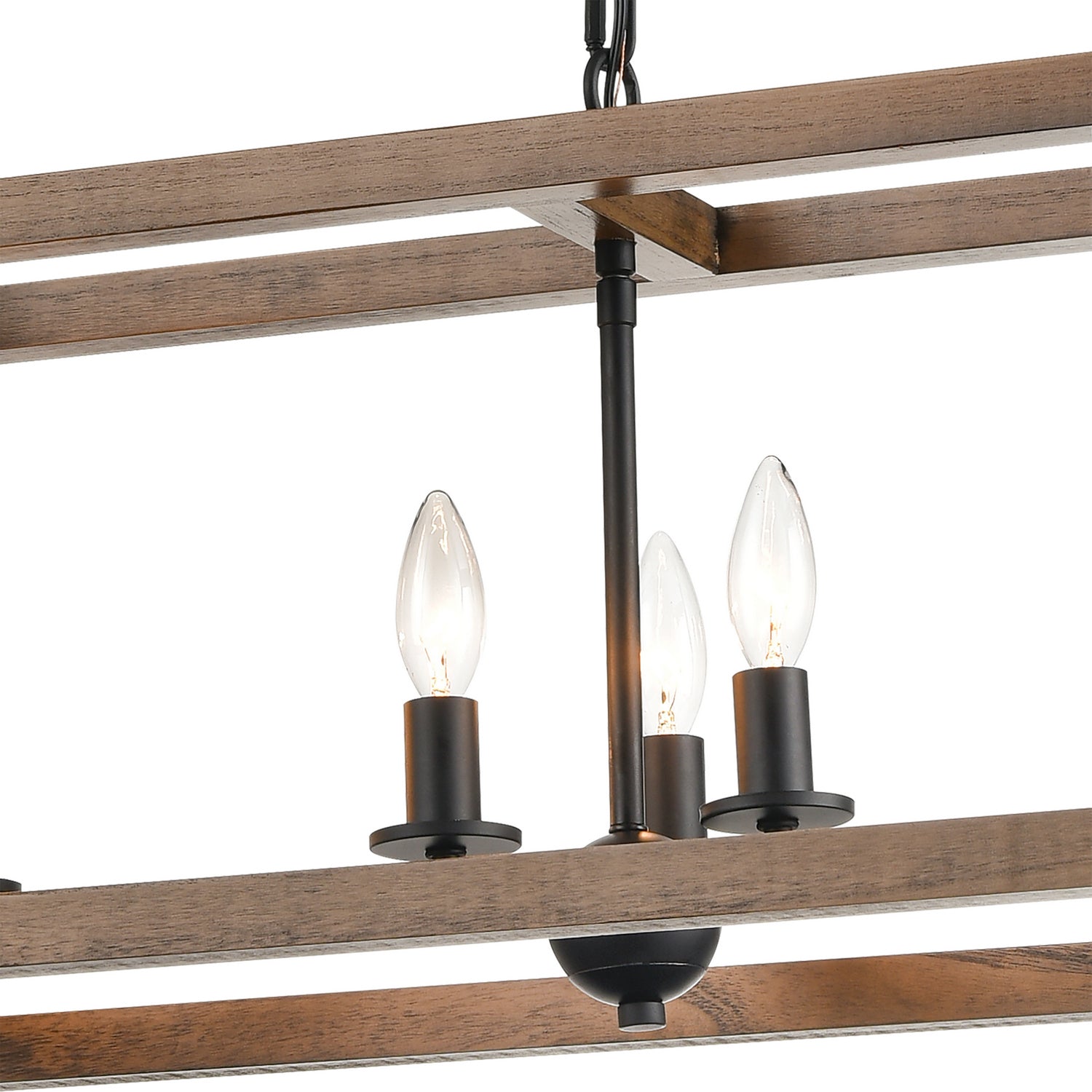 ELK Home - 81417/6 - Six Light Linear Chandelier - Barrow - Matte Black