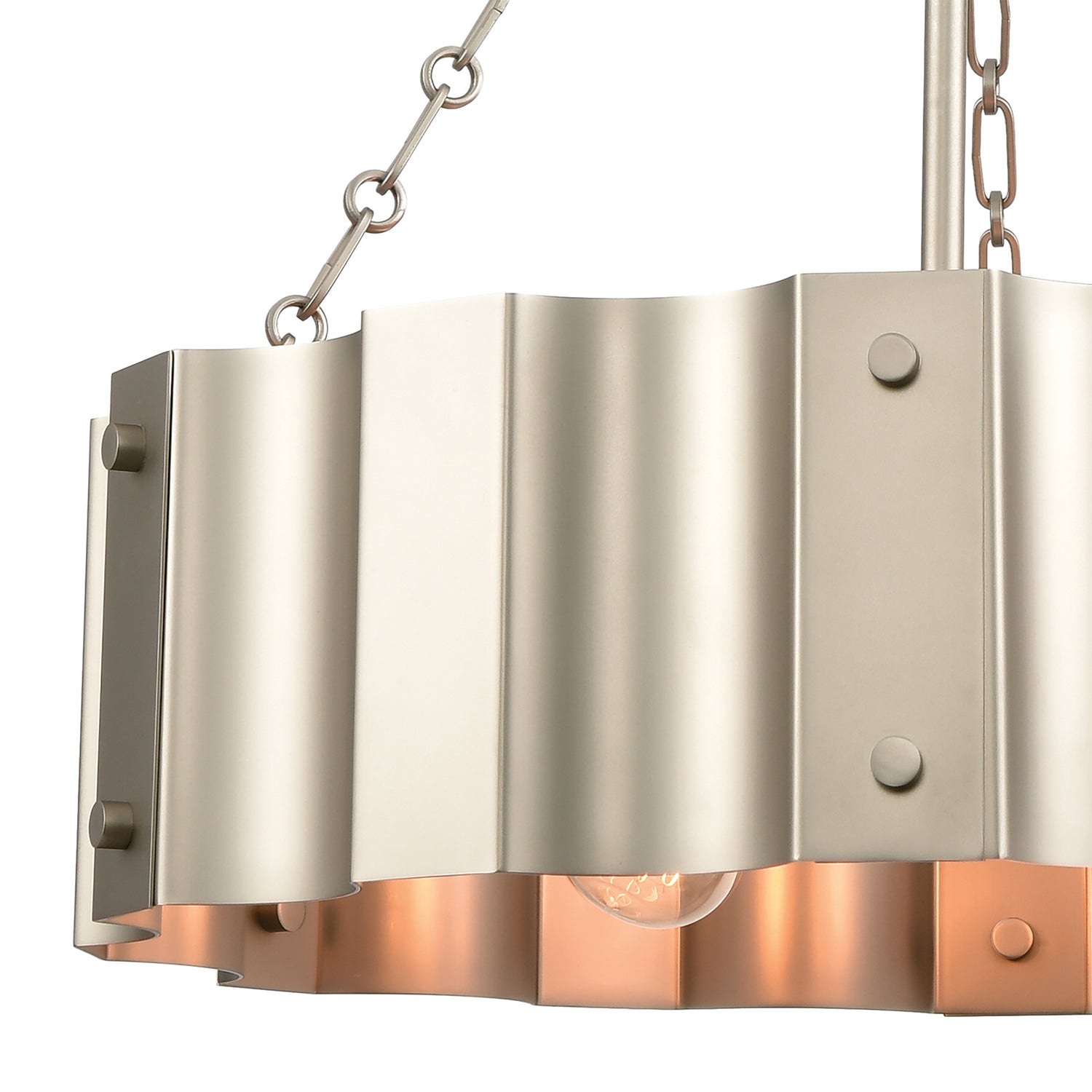 ELK Home - 89057/4 - Four Light Chandelier - Clausten - Matte Nickel