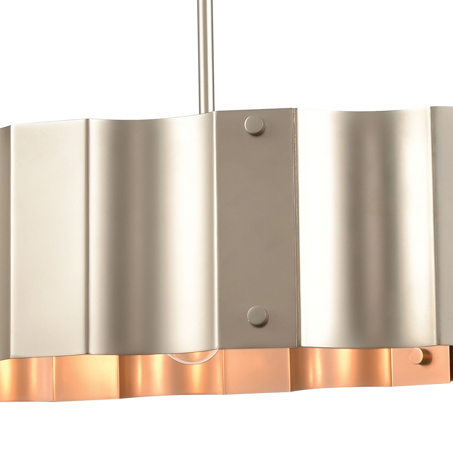 ELK Home - 89058/4 - Four Light Linear Chandelier - Clausten - Matte Nickel