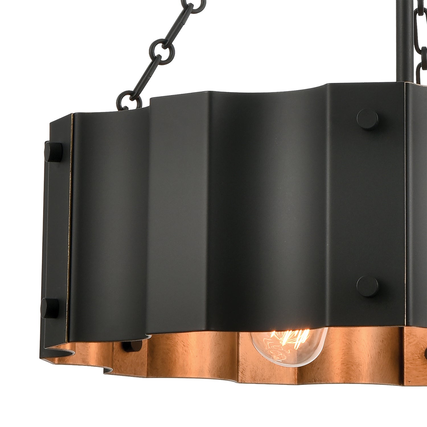 ELK Home - 89077/4 - Four Light Chandelier - Clausten - Black