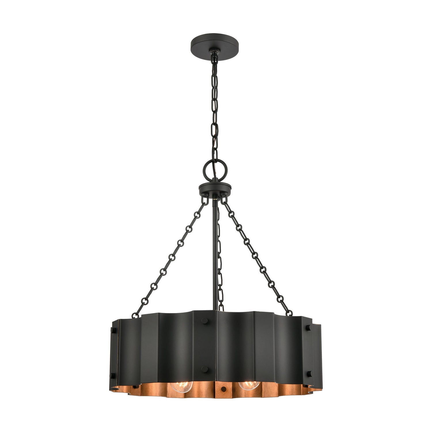 ELK Home - 89077/4 - Four Light Chandelier - Clausten - Black