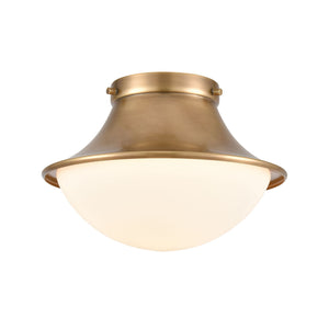 ELK Home - 89125/1 - One Light Flush Mount - Matterhorn - Natural Brass