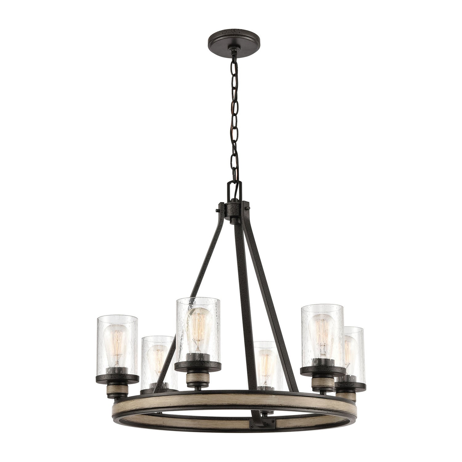 ELK Home - 89159/6 - Six Light Chandelier - Beaufort - Anvil Iron