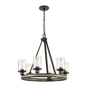 ELK Home - 89159/6 - Six Light Chandelier - Beaufort - Anvil Iron