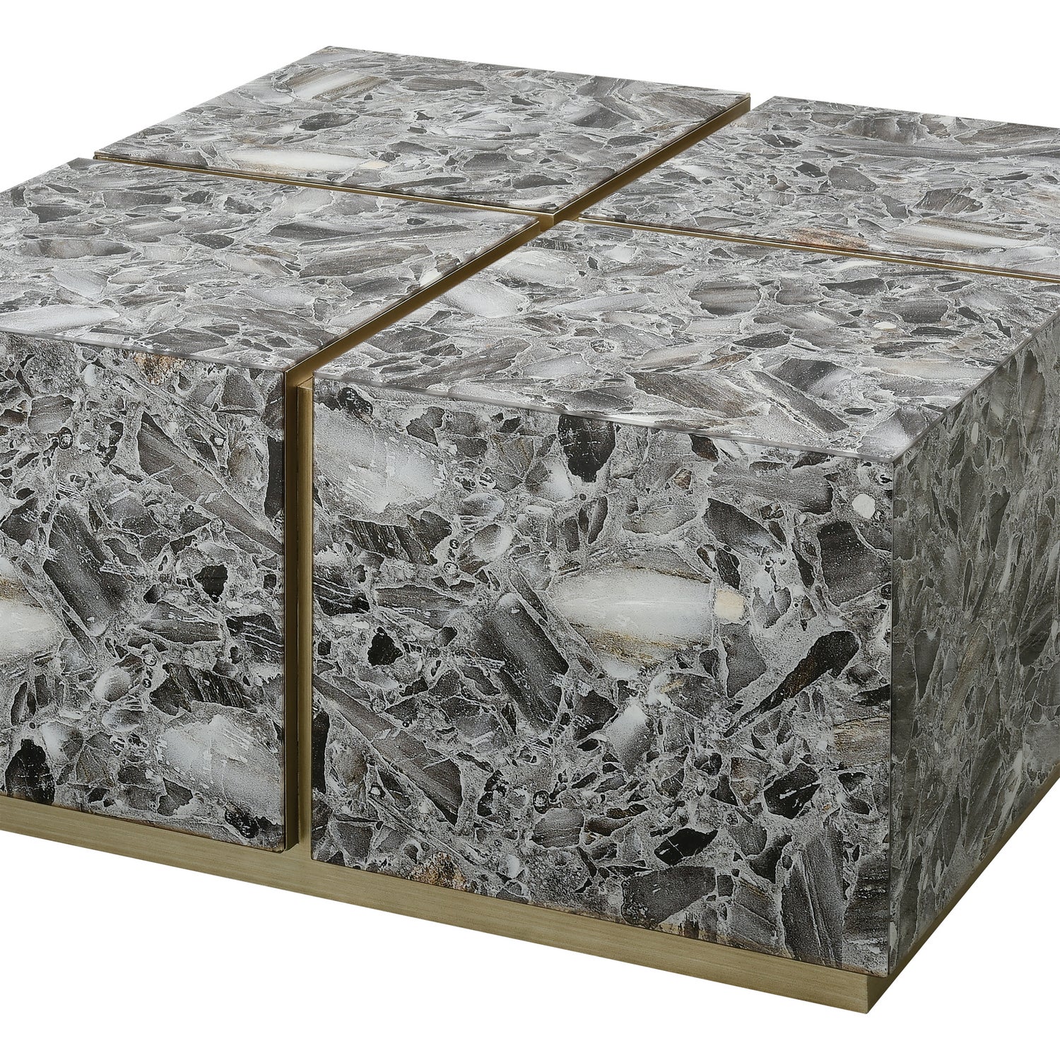 ELK Home - 1114-409 - Coffee Table - Crystalline - Gray Agate