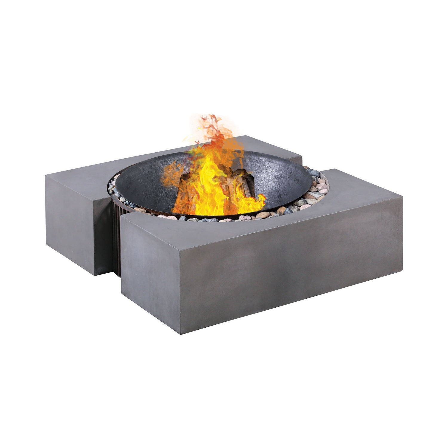 ELK Home - 157-084 - Fire Pit - Volcano - Gray