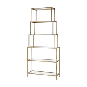 ELK Home - 3169-122 - Bookcase - Louisville - Brushed Gold