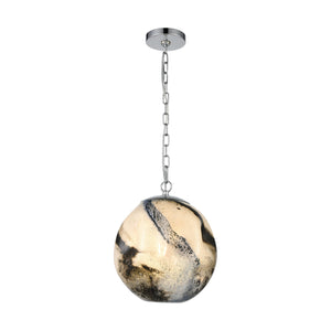 ELK Home - D4490 - One Light Pendant - Blue Planetary - Chrome