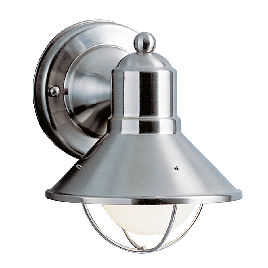 Kichler - 9021NI - One Light Outdoor Wall Mount - Seaside - Brushed Nickel