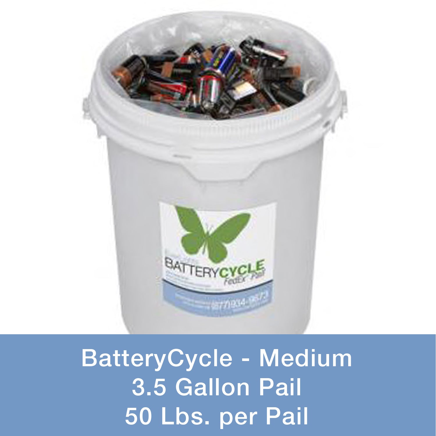 EverLights Recycling - 9000132 - BatteryCycle 3.5 Gallon Pail Mail-In Kit