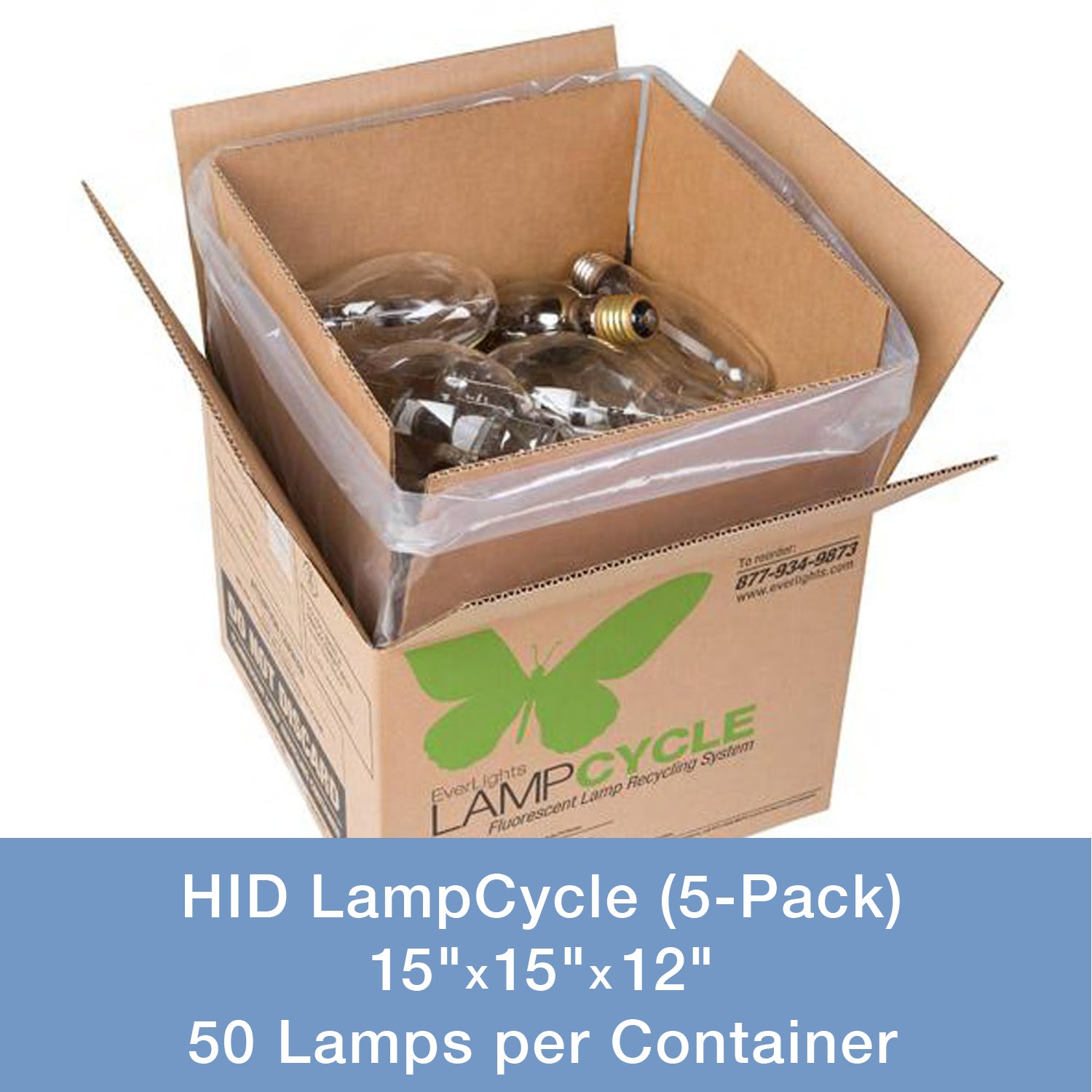 EverLights Recycling - 9003031 - HID LampCycle (5-Pack) Mail-In Kit