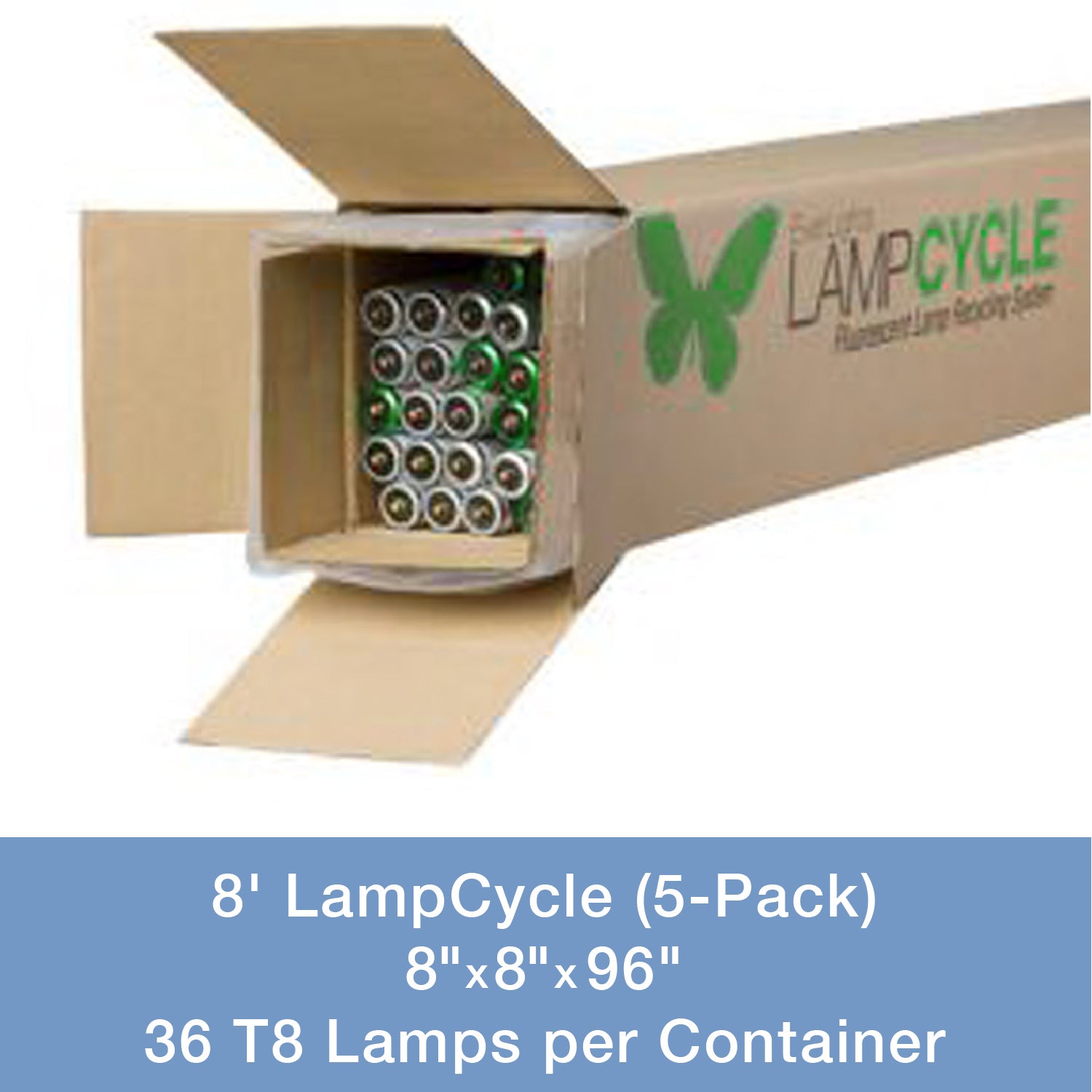 EverLights Recycling - 9003032 - 8ft LampCycle (5-Pack) Mail-In Kit