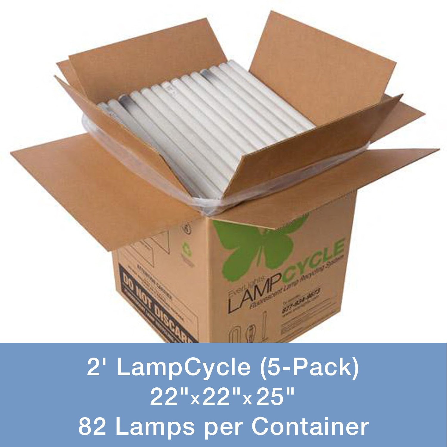 EverLights Recycling - 9003035 - 2ft LampCycle (5-Pack) Mail-In Kit