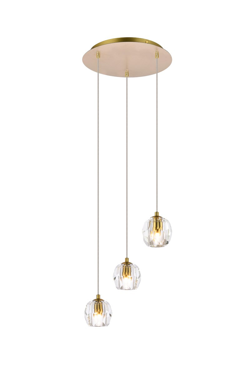 Elegant Lighting - 3505D12G - LED Pendant - Eren - Gold