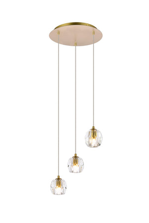 Elegant Lighting - 3505D12G - LED Pendant - Eren - Gold