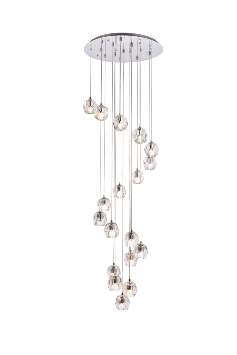 Elegant Lighting - 3505D20C - LED Pendant - Eren - Chrome