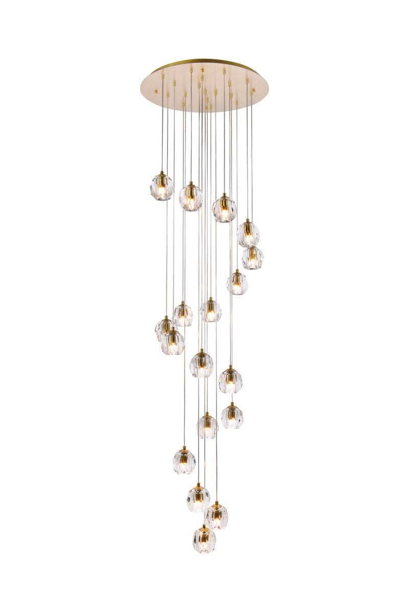 Elegant Lighting - 3505D20G - LED Pendant - Eren - Gold