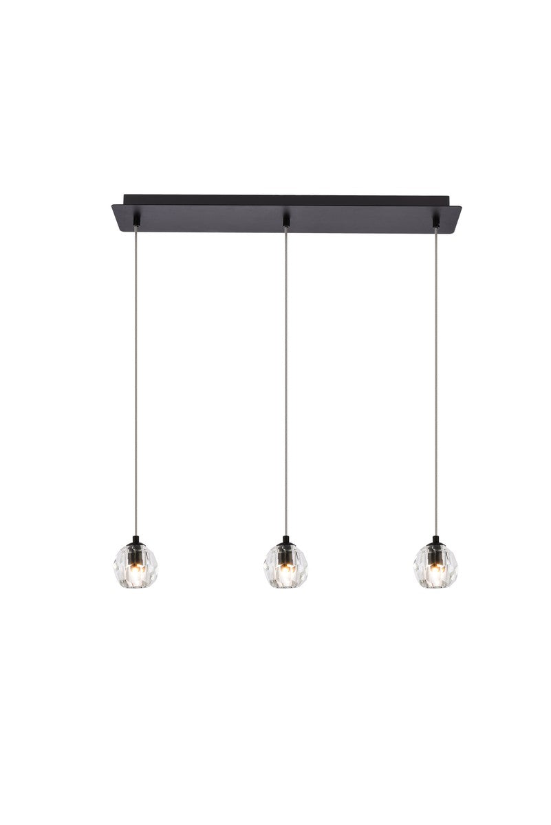 Elegant Lighting - 3505D28BK - LED Pendant - Eren - Black